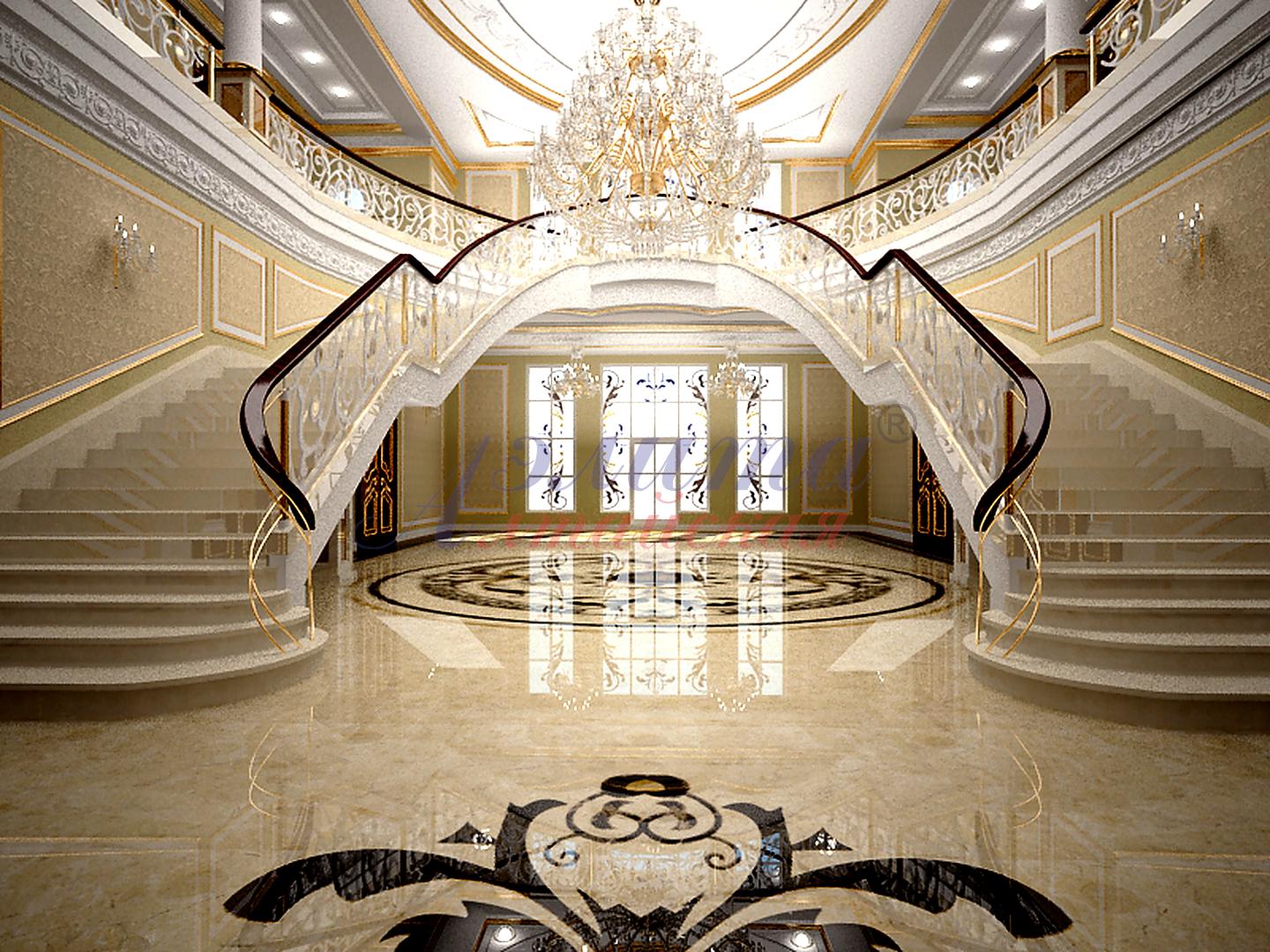 Дворец на Алтае — частная резиденция представительского уровня в элитном поселке Фирсова Слобода