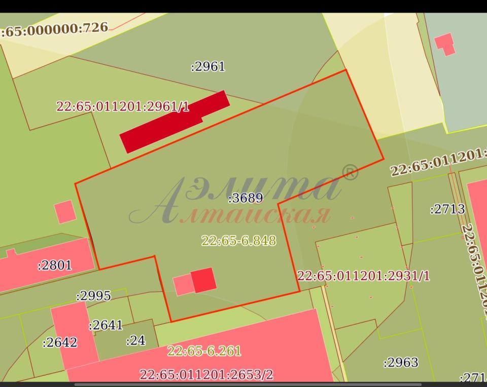 Земельный участок производственного назначения в Бийске